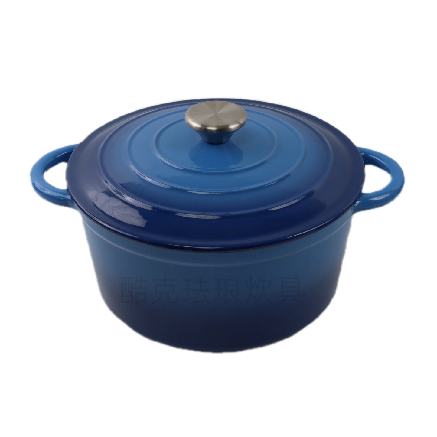 Non-coated Household Double-ear Enamel Pan Induction Cooker Universal Enamel Cast Iron Stew Pot-4
