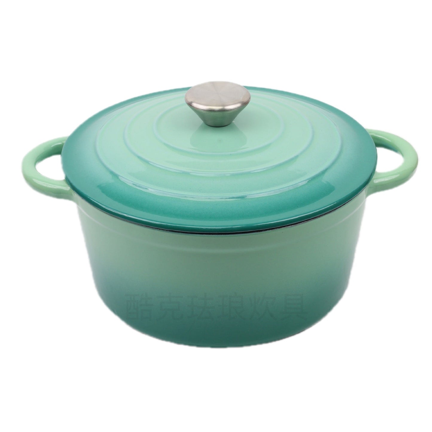 Non-coated Household Double-ear Enamel Pan Induction Cooker Universal Enamel Cast Iron Stew Pot-8
