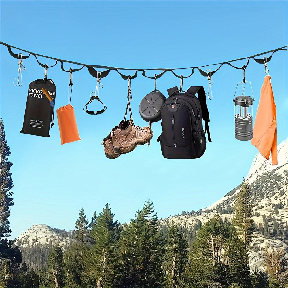 NNETM Camping Gear Storage Strap with 19 Buckles-4