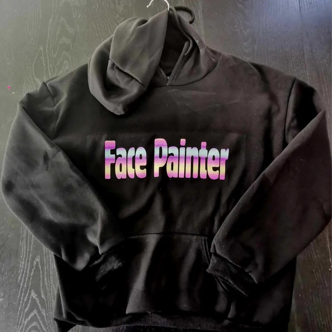 Winter Face Painter Hoodie - Black-2