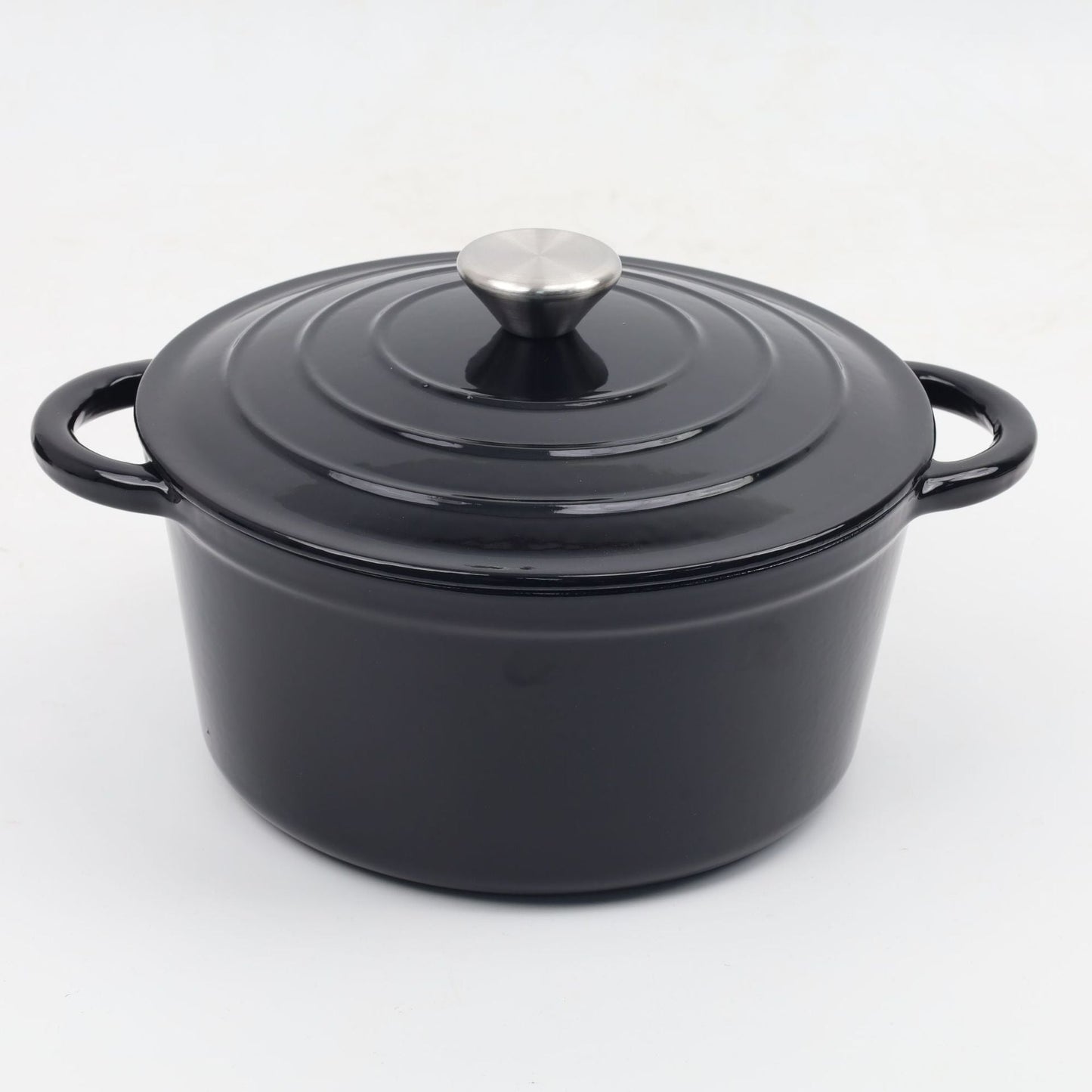 Non-coated Household Double-ear Enamel Pan Induction Cooker Universal Enamel Cast Iron Stew Pot-9