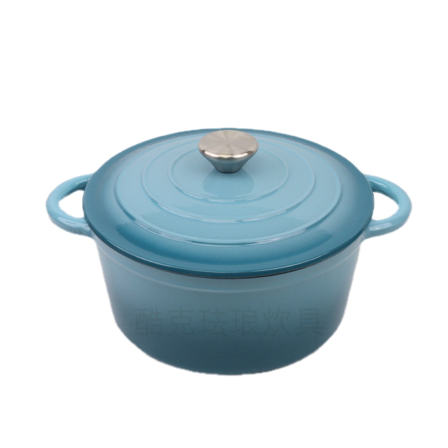 Non-coated Household Double-ear Enamel Pan Induction Cooker Universal Enamel Cast Iron Stew Pot-6